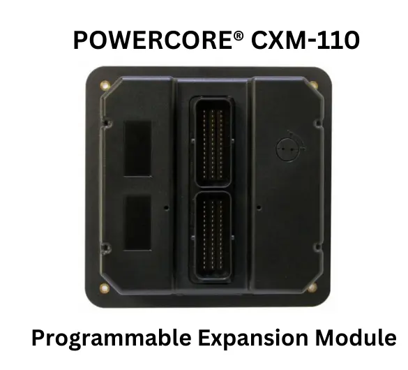 Powercore CXM-110 programmable expansion module designed for enhanced connectivity and functionality in electronic systems